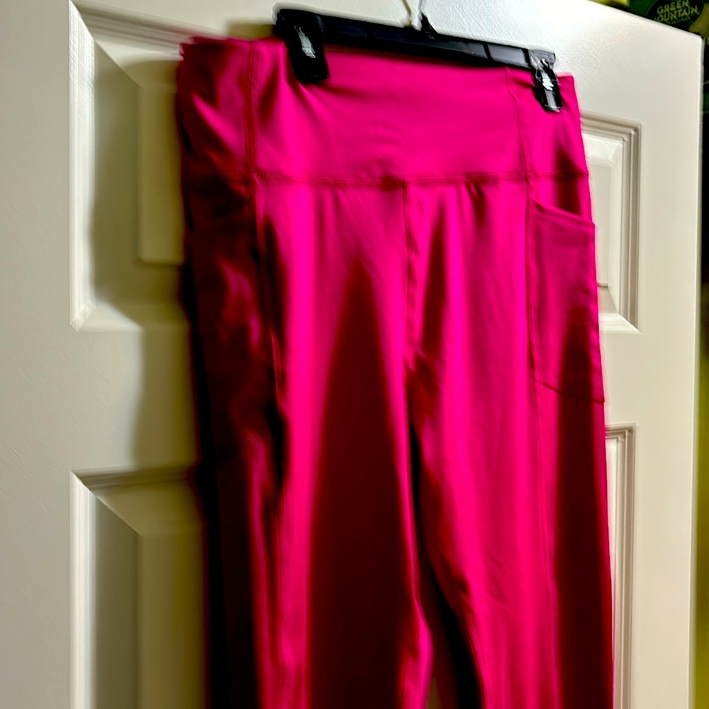 Victoria’s Secret hot pink Leggins, extra large polyester and elastic